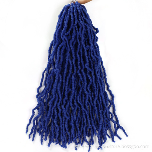 21strands 24" 90g Goddess Locs Crochet Hair Synthetic Ombre Nu Locs Crochet Braiding Hair Extensions Crochet Goddess Nu Locs